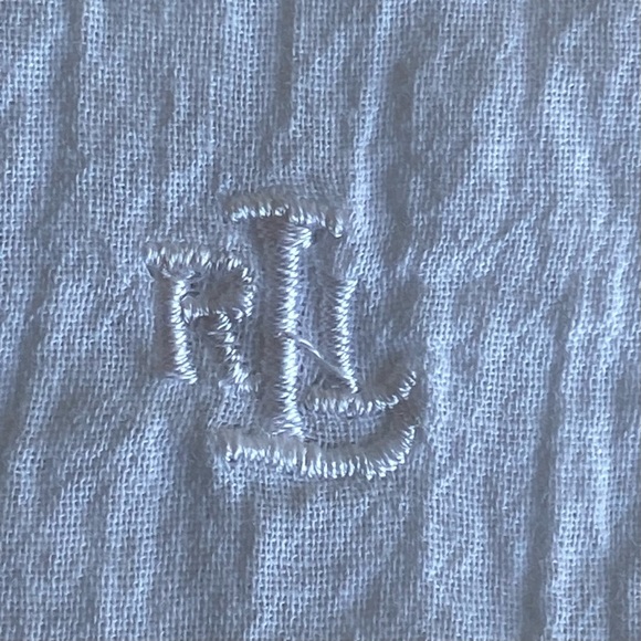 Lauren Ralph Lauren White Poet Boho Peasant Blouse Shirt Tunic Cover-up - Picture 11 of 11